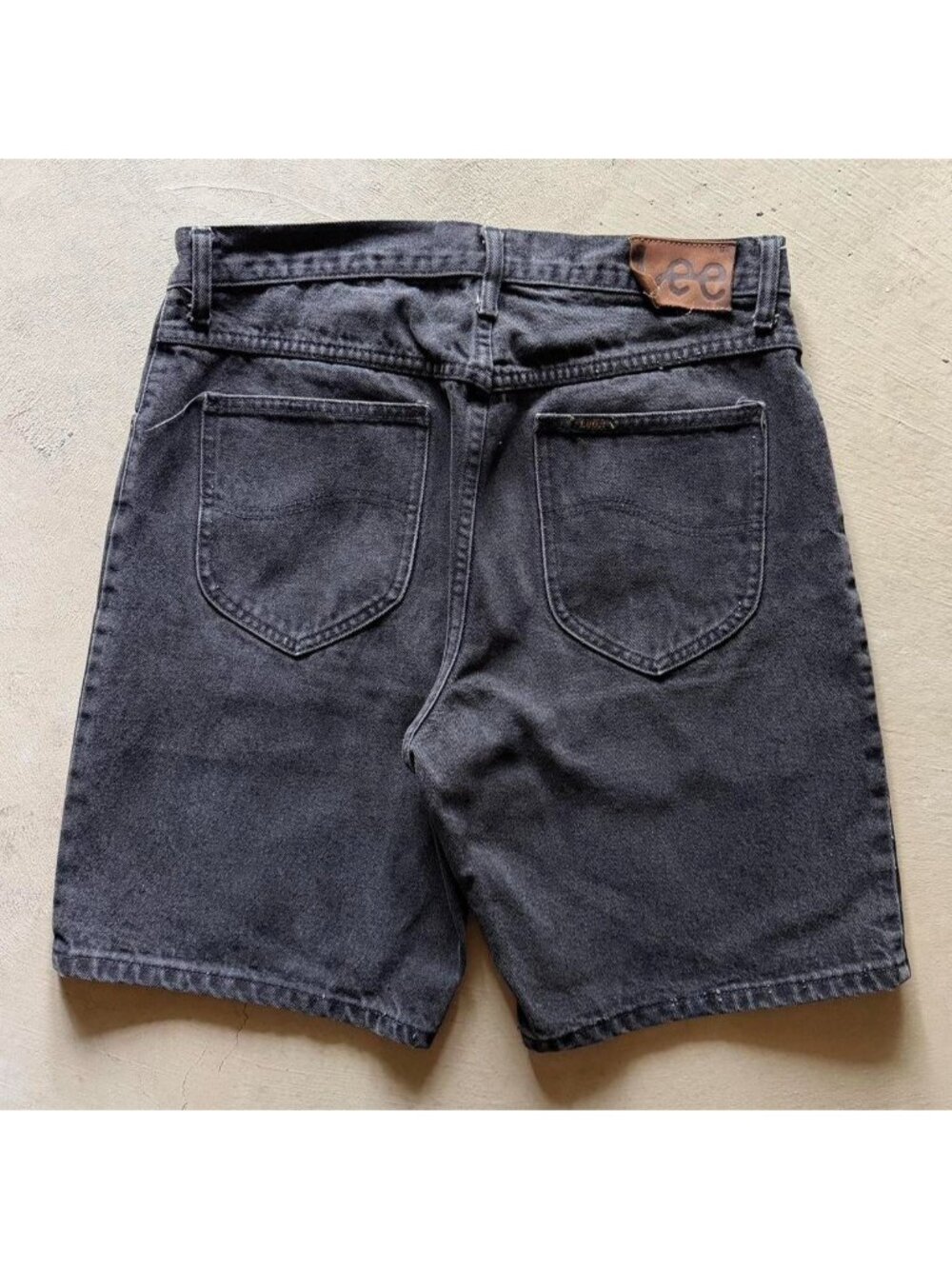 vintage lee black jorts